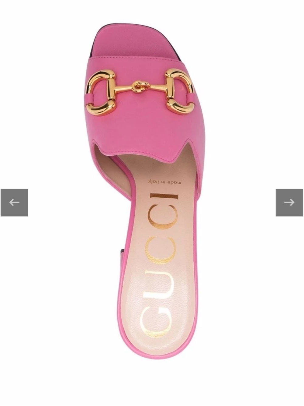 Gucci Pink Horsebit Charlotte sandals. Size 37 in EXCELLENT CONDITION